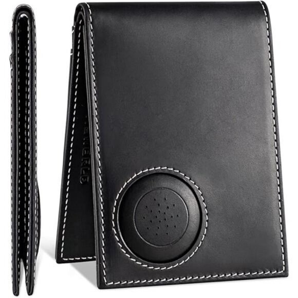 Elegant AirTag Wallet – Premium Leather & Security  Airtag Wallet Men, Secure Holder for Air Tag, Leather Men\'s Wallet